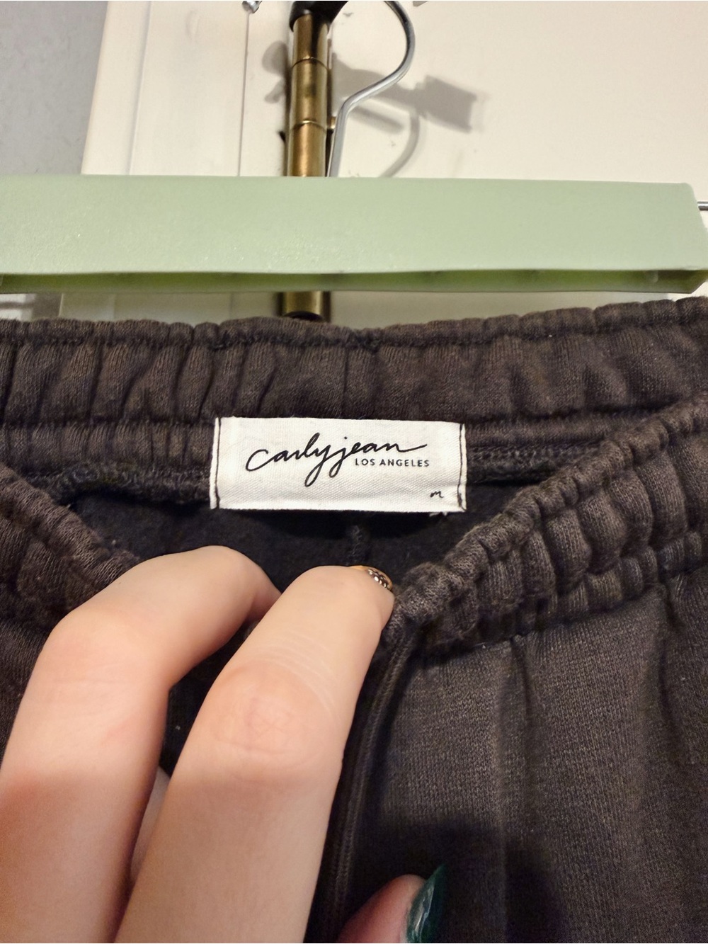 CJLA Carly Jean Mayer Jogger Set Dark Brown Hoodie Joggers M - Picture 4 of 4